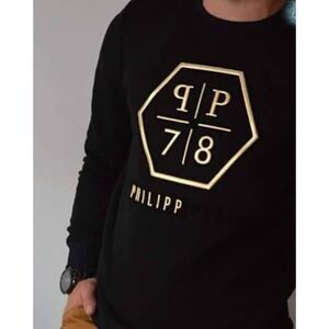 Philipp Plein Goin Out Navy Sweatshirt Size S / unisex/ excellent